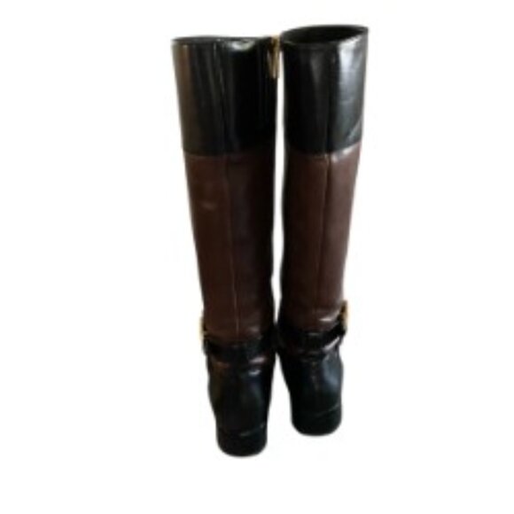 Michael Kors Bryce Two Tone Riding Boots 7.5 - Picture 4 of 7